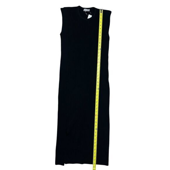 NWT J.Crew Women's Sleeveless Black Midi Sweater Dress Size‎ S Stretch - Picture 4 of 8